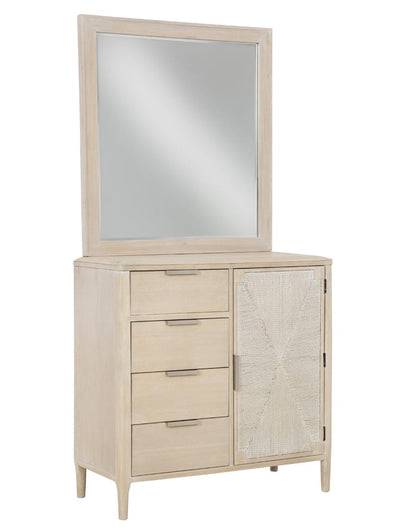 Palmetto Home - Pearl Asymmetrical Door Chest and Landscape Mirror Combo - 230-170-04M2 view 1