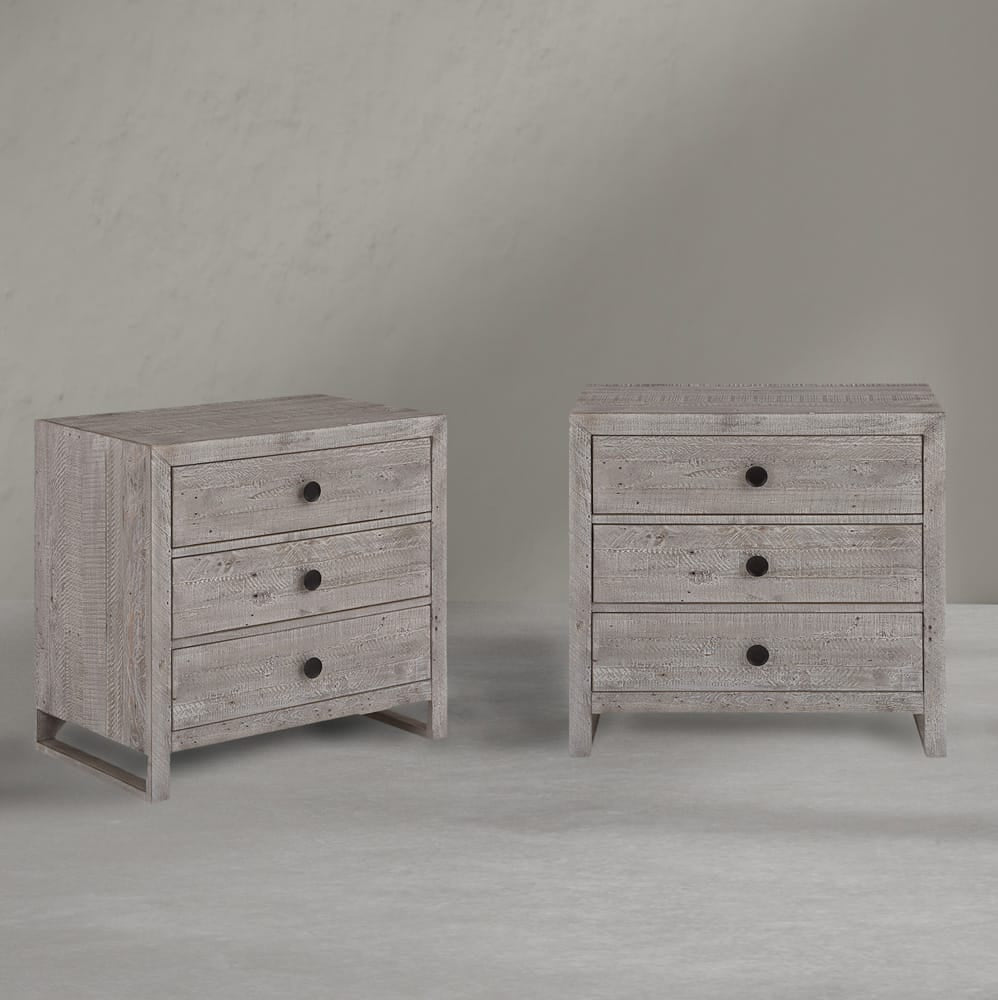 Palmetto Home - Studio 20 Three Drawer Nightstand - Set of 2 - 469-350-2PC view 1