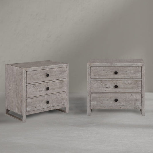 Palmetto Home - Studio 20 Three Drawer Nightstand - Set of 2 - 469-350-2PC view 1