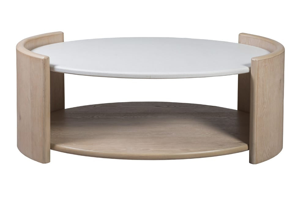 Panama Jack - Melia Oval Cocktail Table with Quartz Top and Casters - 145-805 view 2