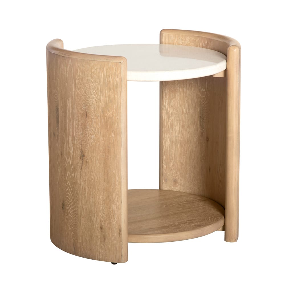 Panama Jack - Melia Round End Table with Quartz Top - 145-802 view 1