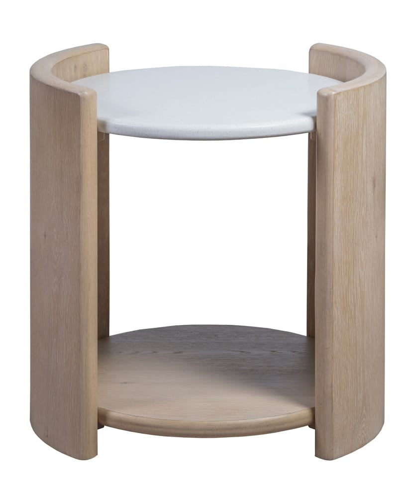 Panama Jack - Melia Round End Table with Quartz Top - 145-802 view 2