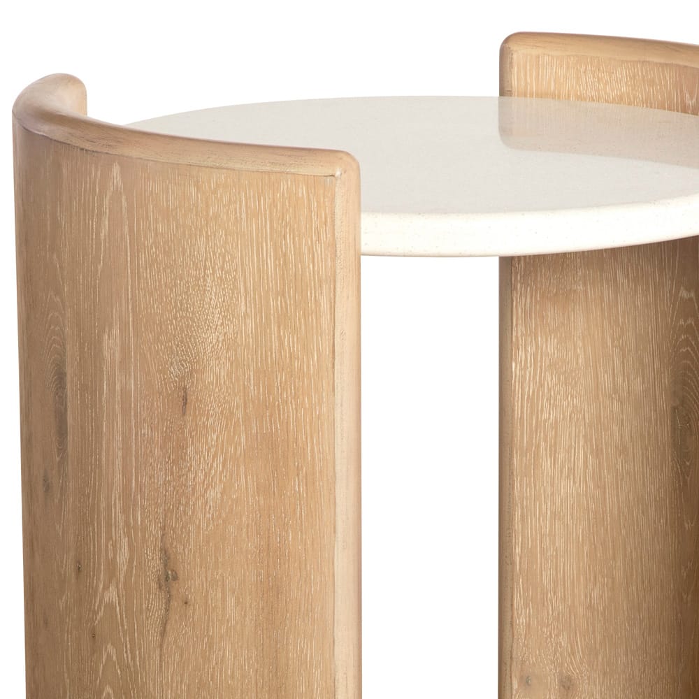Panama Jack - Melia Round End Table with Quartz Top - 145-802 view 3