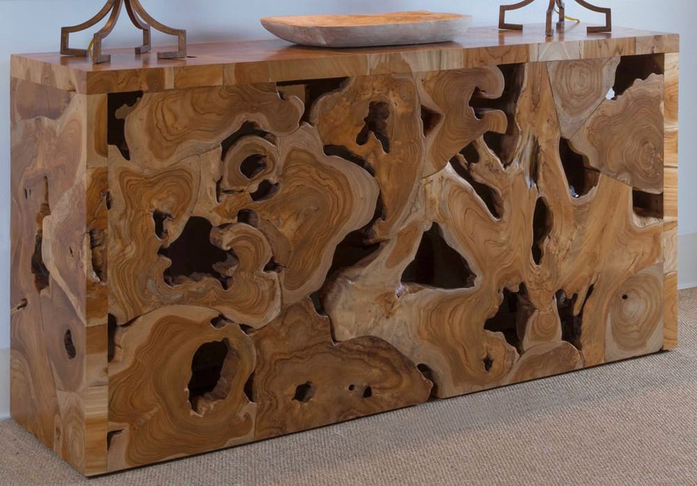 Panama Jack - Organics Natural Teak Rectangle Console Table - 501-704 view 2