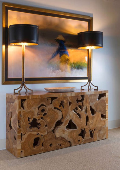 Panama Jack - Organics Natural Teak Rectangle Console Table - 501-704 view 3