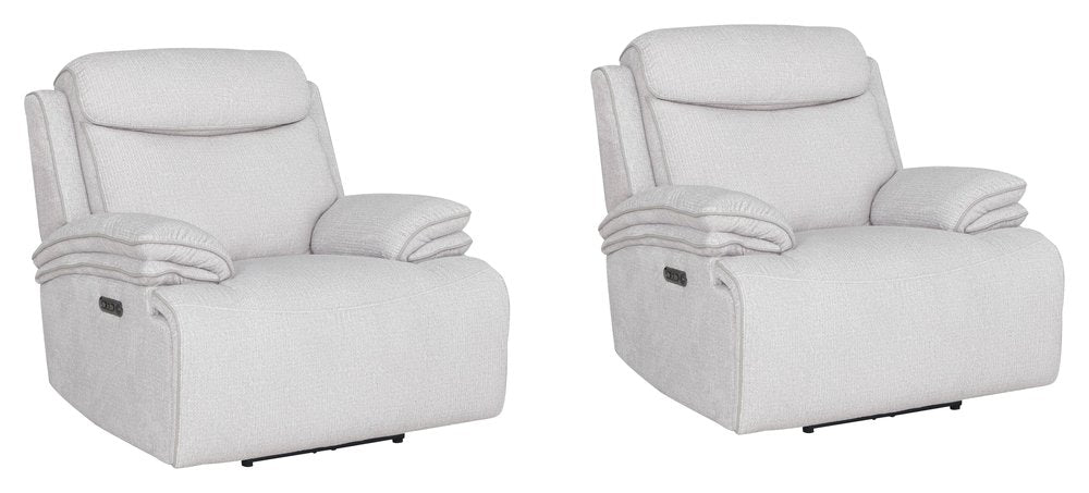 Parker House - Alpine - Airy Snow Power Zero Gravity Recliner (Set of 2) - Airy Snow - MALP#812PHZ-2-AISN view 1