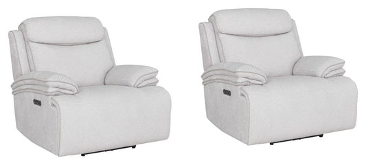 Parker House - Alpine - Airy Snow Power Zero Gravity Recliner (Set of 2) - Airy Snow - MALP#812PHZ-2-AISN view 1