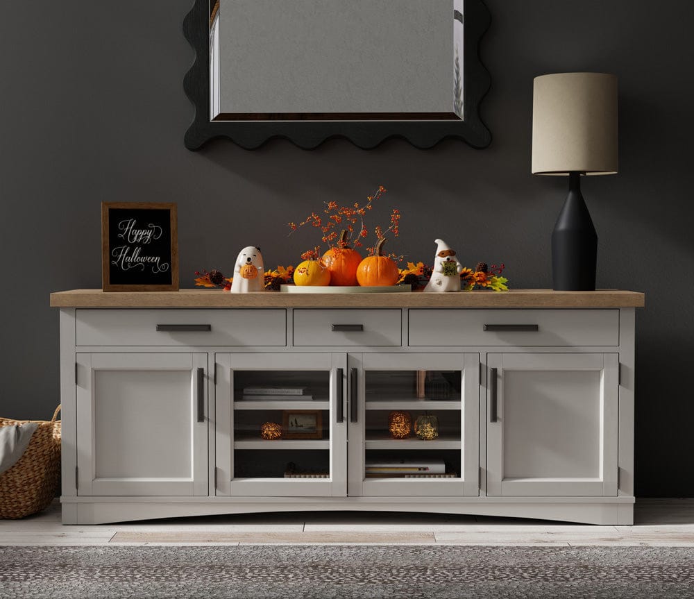 Parker House - Americana Modern 76 in. TV Console in Cotton - AME76-COT view 3
