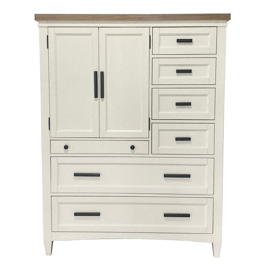 Parker House - Americana Modern Bedroom 2 Door Chest with 7 Drawer and work station - BAME#42507-COT view 2