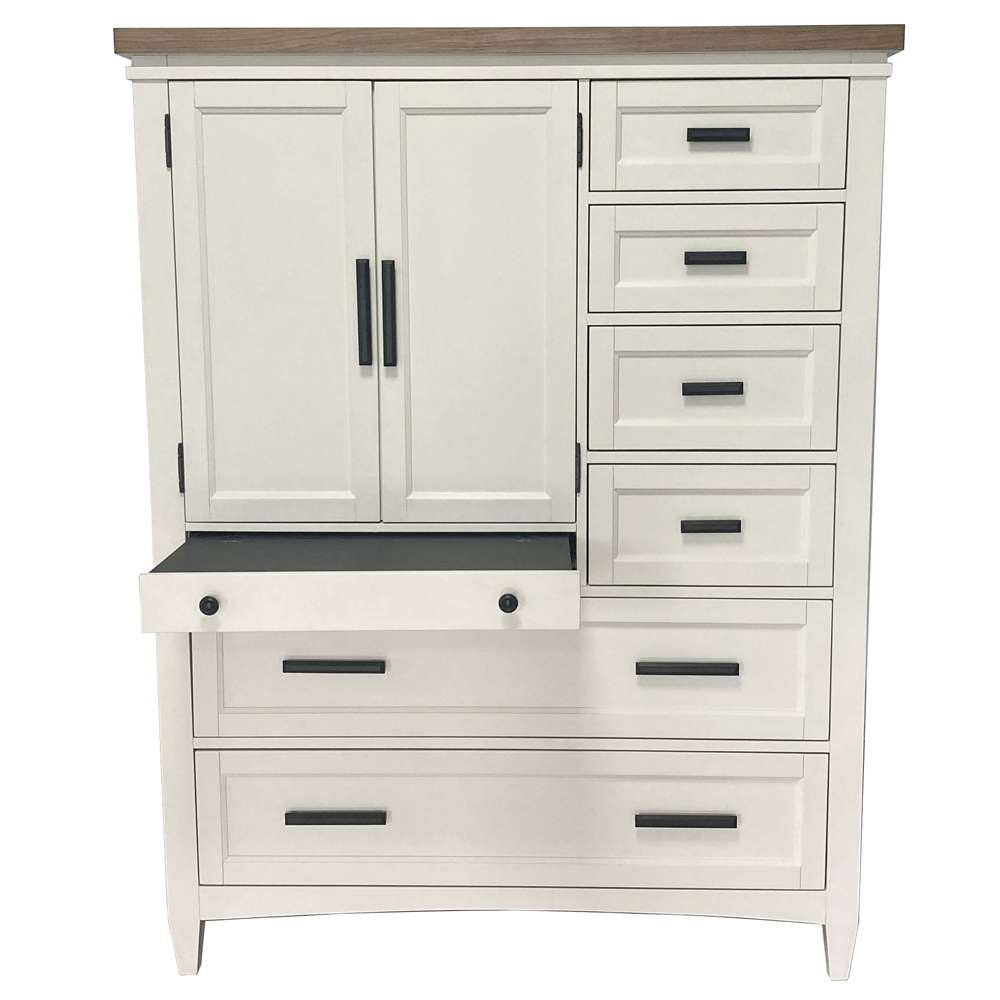 Parker House - Americana Modern Bedroom 2 Door Chest with 7 Drawer and work station - BAME#42507-COT view 5