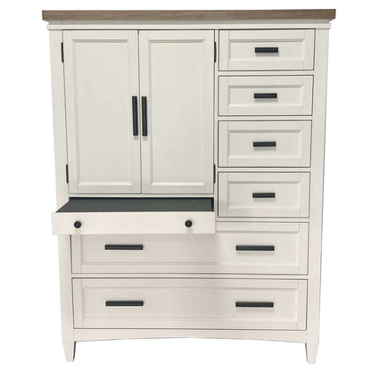 Parker House - Americana Modern Bedroom 2 Door Chest with 7 Drawer and work station - BAME#42507-COT view 5