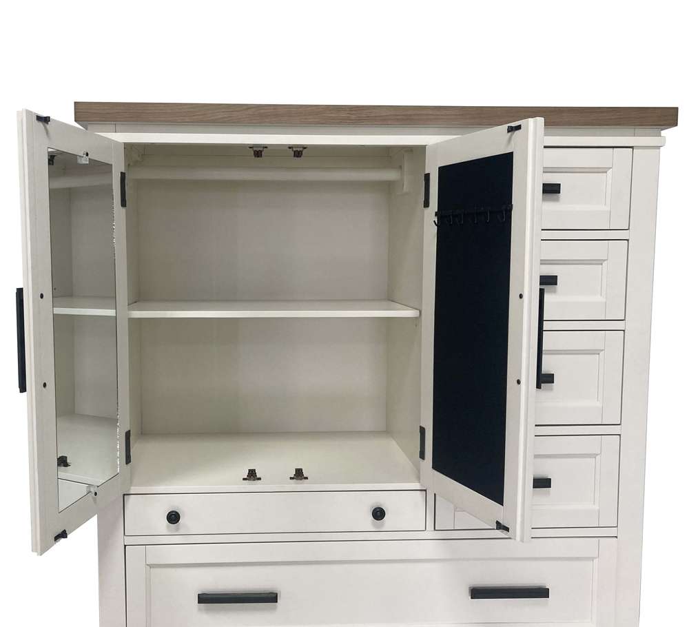 Parker House - Americana Modern Bedroom 2 Door Chest with 7 Drawer and work station - BAME#42507-COT view 6