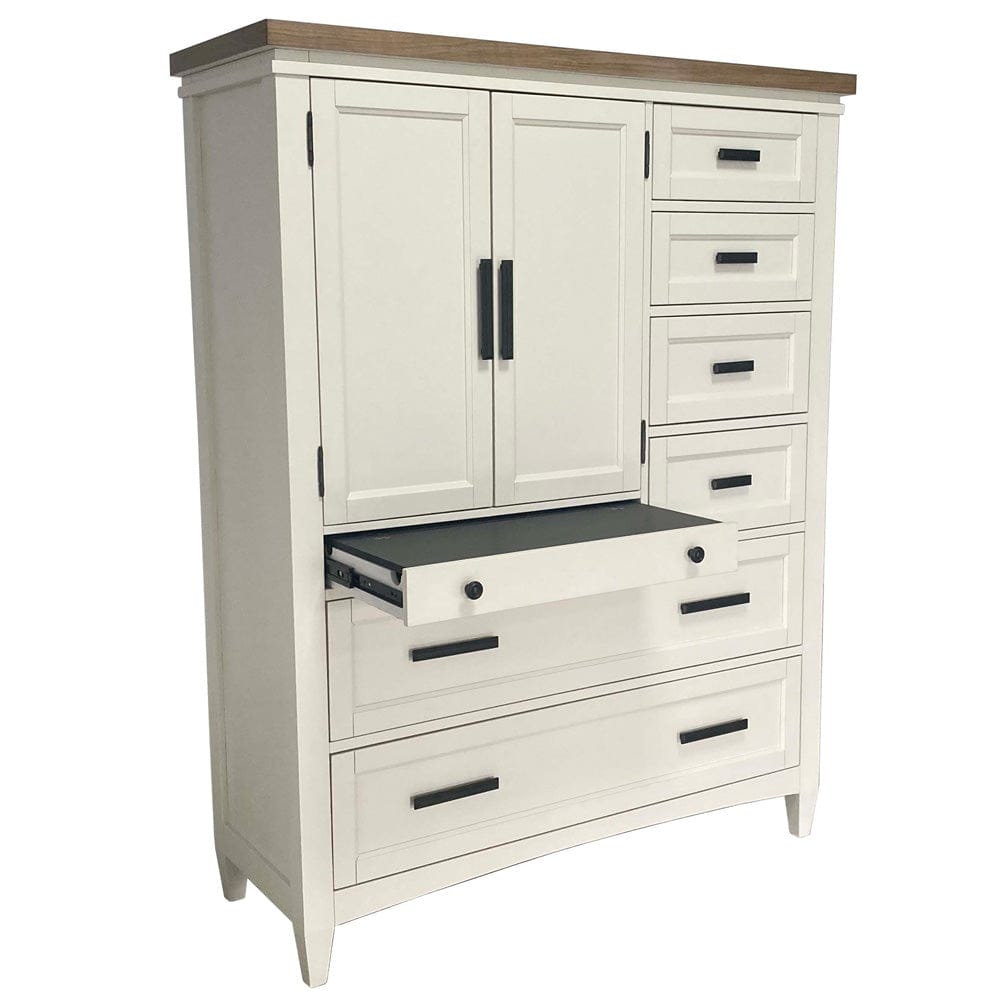 Parker House - Americana Modern Bedroom 2 Door Chest with 7 Drawer and work station - BAME#42507-COT view 8
