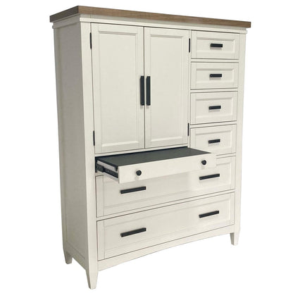 Parker House - Americana Modern Bedroom 2 Door Chest with 7 Drawer and work station - BAME#42507-COT view 8