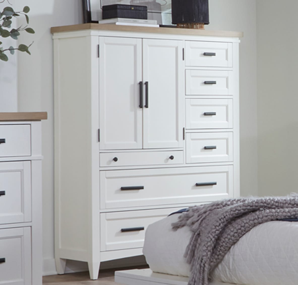 Parker House - Americana Modern Bedroom 2 Door Chest with 7 Drawer and work station - BAME#42507-COT view 26