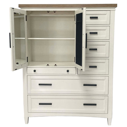 Parker House - Americana Modern Bedroom 2 Door Chest with 7 Drawer and work station - BAME#42507-COT view 10