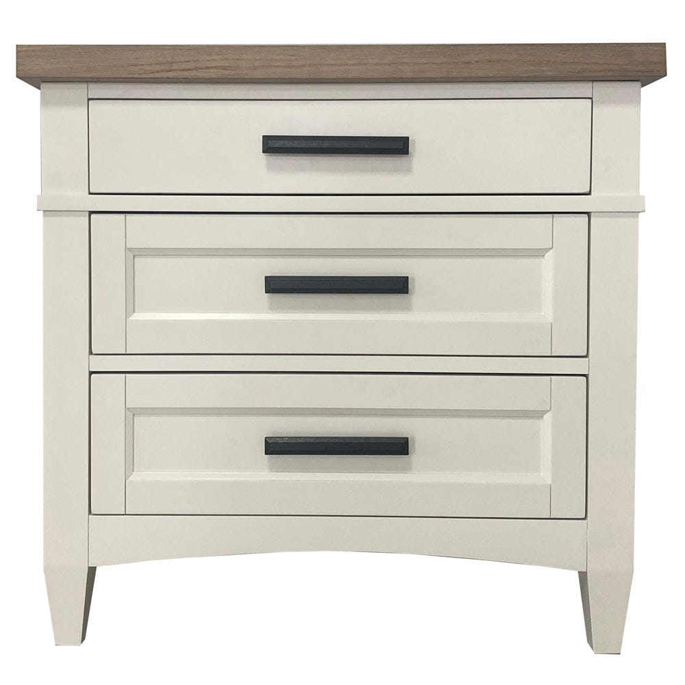 Parker House - Americana Modern Bedroom 3 Drawer Nightstand with charging station - BAME#51303-COT view 2