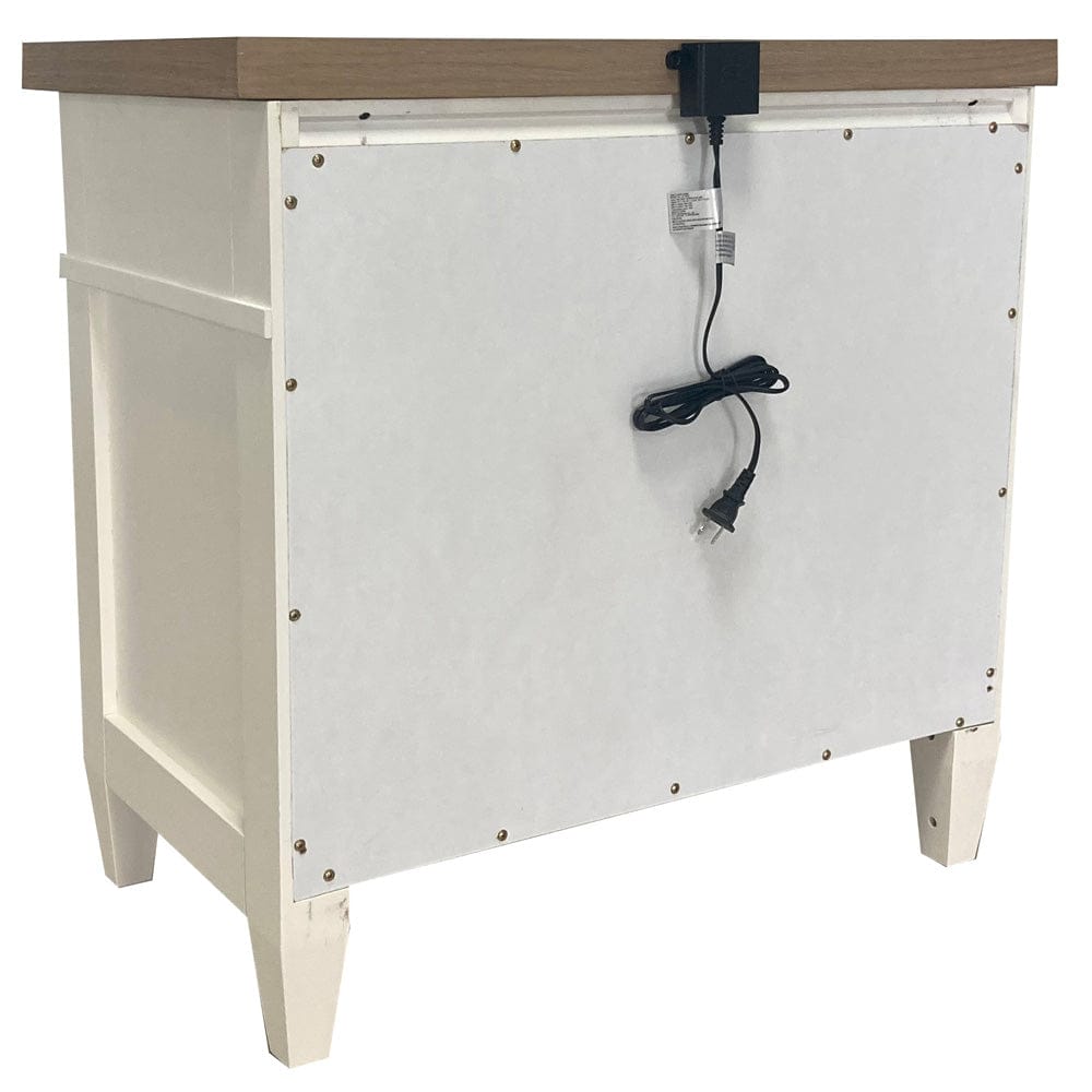 Parker House - Americana Modern Bedroom 3 Drawer Nightstand with charging station - BAME#51303-COT view 5