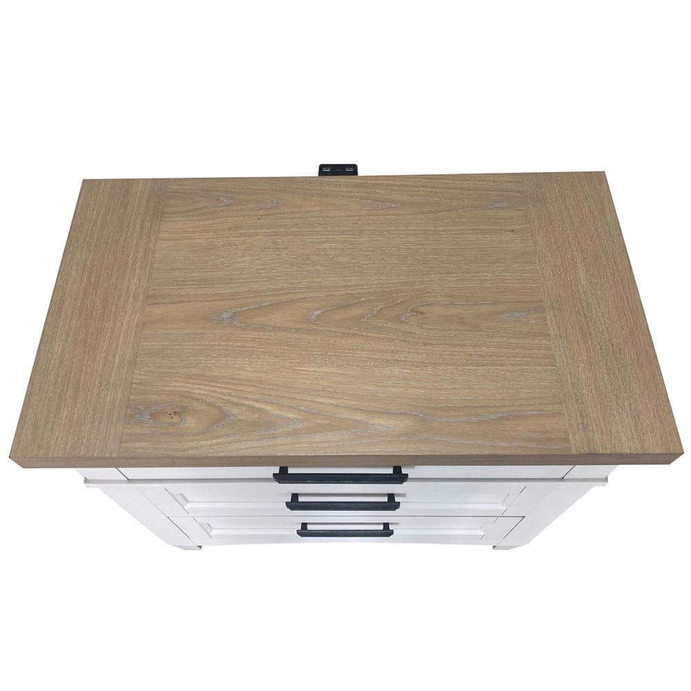 Parker House - Americana Modern Bedroom 3 Drawer Nightstand with charging station - BAME#51303-COT view 7
