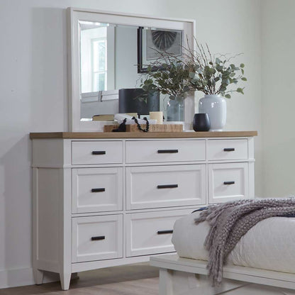 Parker House - Americana Modern Bedroom 9 Drawer Dresser and Mirror - BAME-2131-2 view 2