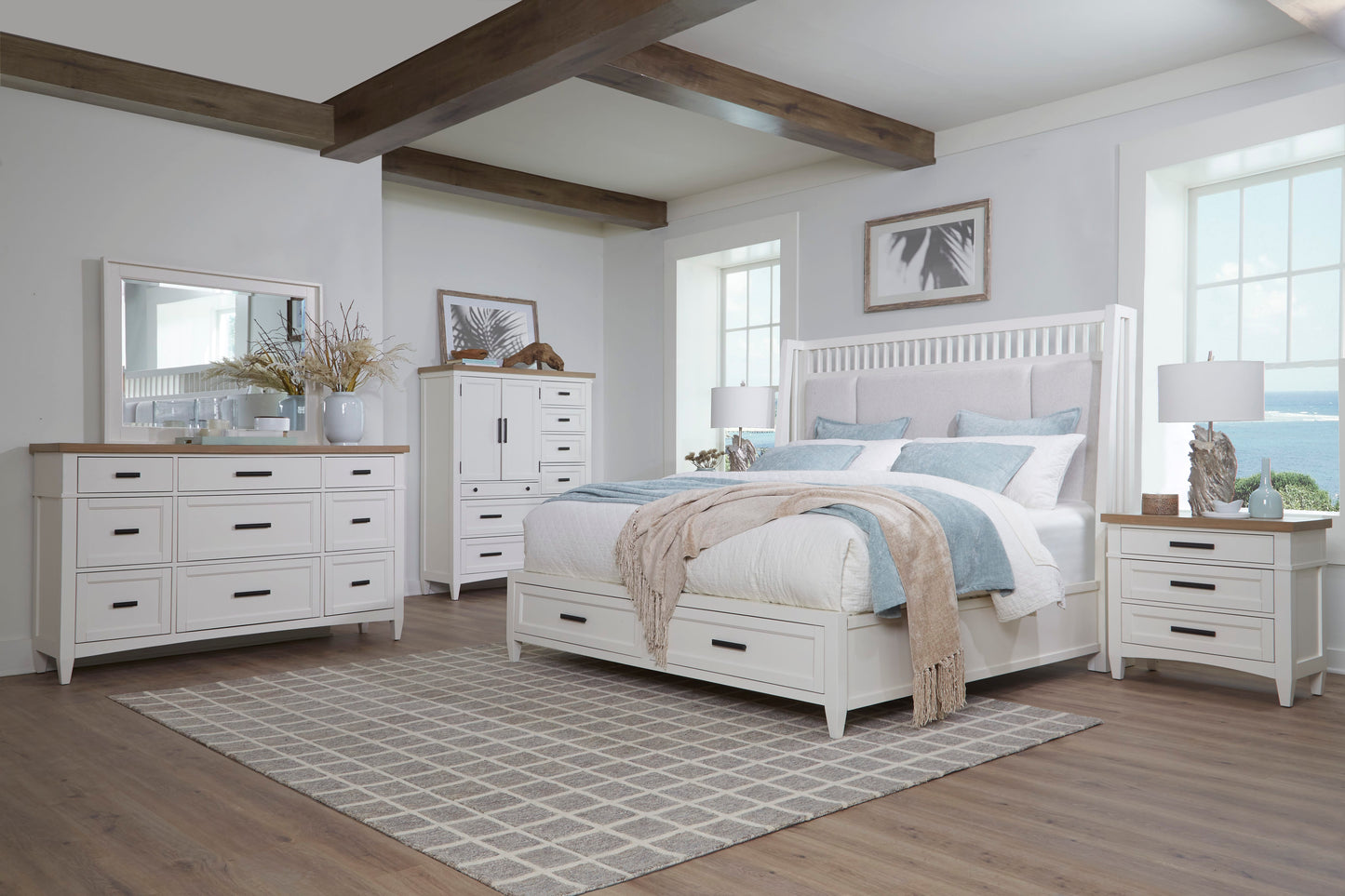 Parker House - Americana Modern Bedroom 9 Drawer Dresser and Mirror - BAME-2131-2 view 6
