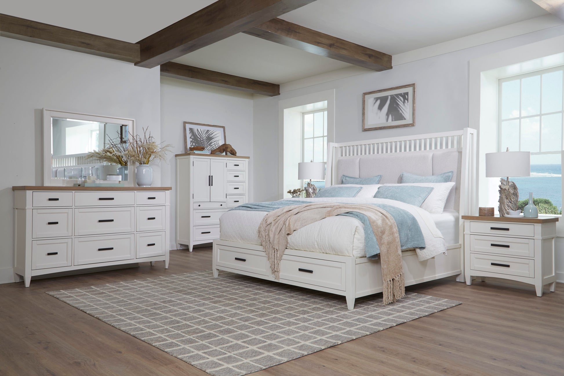 Parker House - Americana Modern Bedroom 9 Drawer Dresser and Mirror - BAME-2131-2 view 6