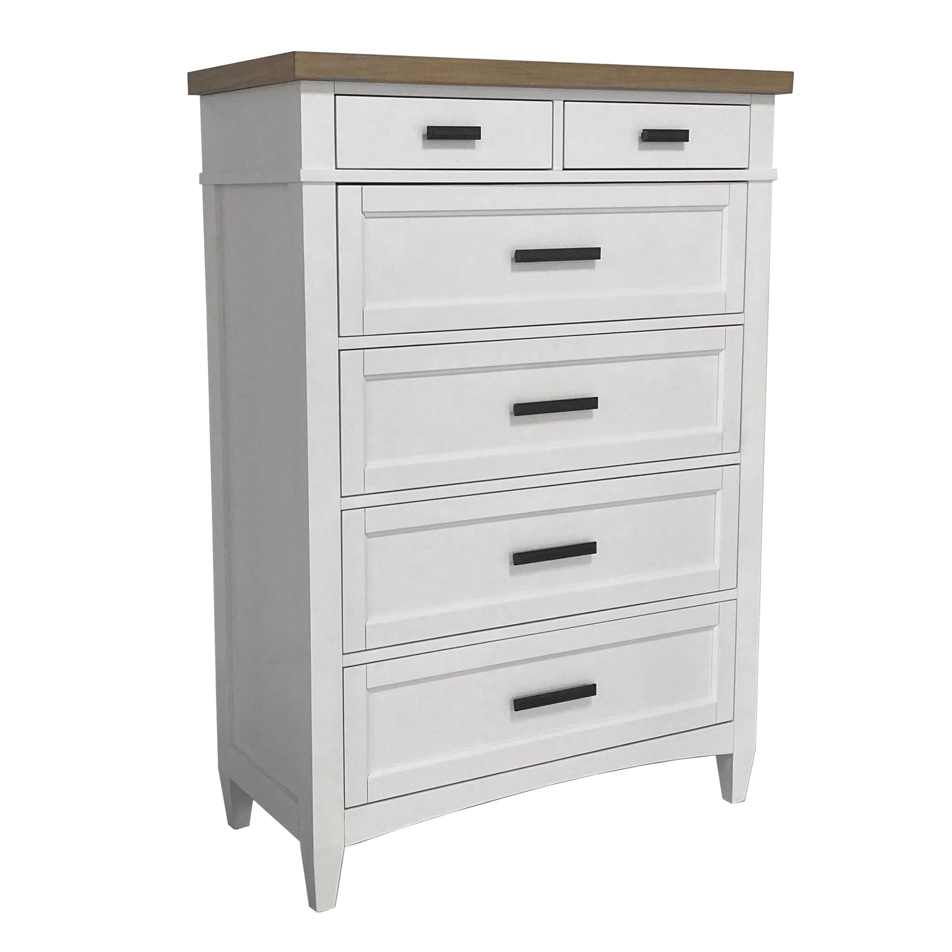 Parker House - Americana Modern Bedroom King Platform Bed 2 Nightstands Dresser with Mirror and Chest - BAME-6PC-1166-DMN2C view 13