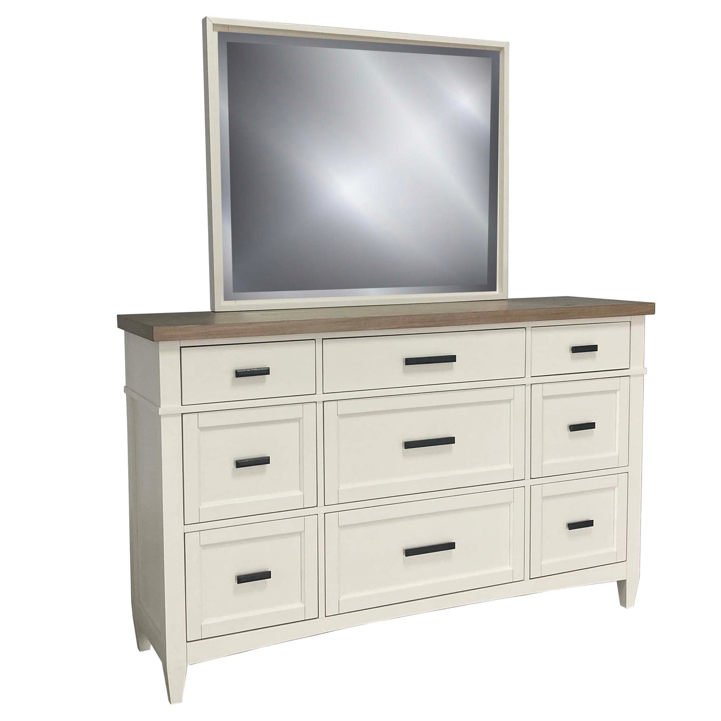 Parker House - Americana Modern Bedroom King Platform Bed 2 Nightstands Dresser with Mirror and Chest - BAME-6PC-1166-DMN2C view 15