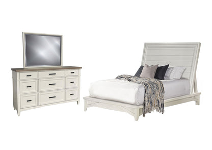 Parker House - Americana Modern Bedroom King Platform Bed with Dresser and Mirror - BAME-3PC-1166-DM veiw 1