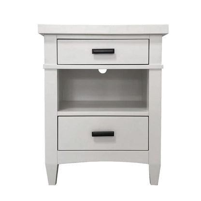 Parker House - Americana Modern Bedroom King Shelter Bed 2 Nightstands Dresser with Mirror and Chest - BAME-6PC-1266-DMN2C view 17