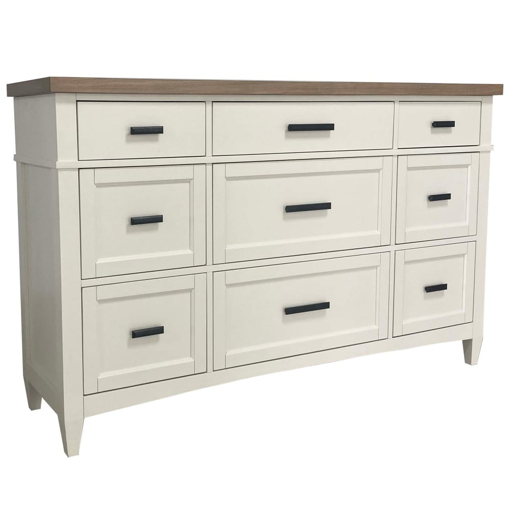 Parker House - Americana Modern Bedroom Queen Platform Bed 2 Nightstands and Dresser with Mirror - BAME-5PC-1150-DMN2 view 13
