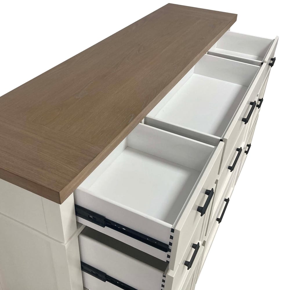 Parker House - Americana Modern Bedroom Queen Platform Bed 2 Nightstands Dresser with Mirror and Chest - BAME-6PC-1150-DMN2C view 14