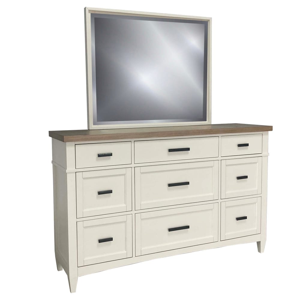Parker House - Americana Modern Bedroom Queen Platform Bed 2 Nightstands Dresser with Mirror and Chest - BAME-6PC-1150-DMN2C view 15