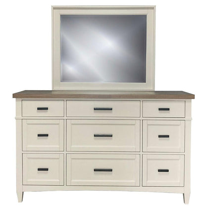 Parker House - Americana Modern Bedroom Queen Platform Bed with Dresser and Mirror - BAME-3PC-1150-DM veiw 12
