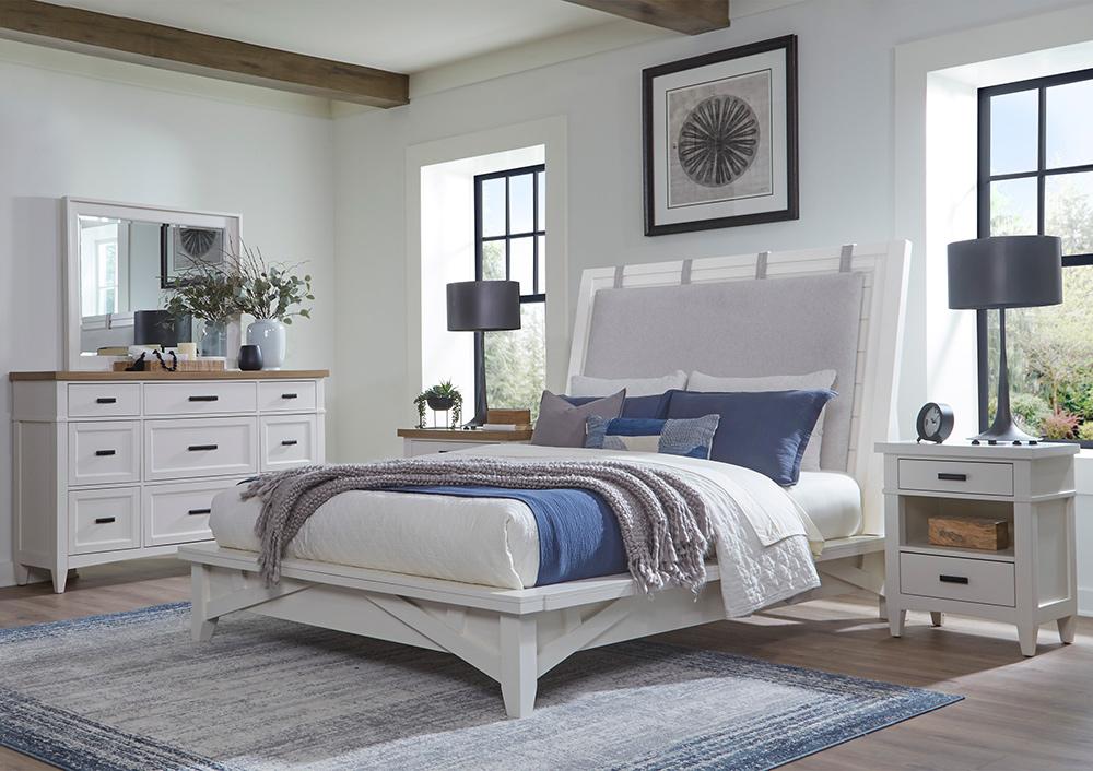 Parker House - Americana Modern Bedroom Queen Platform Bed - BAME#1150-3-COT veiw 1