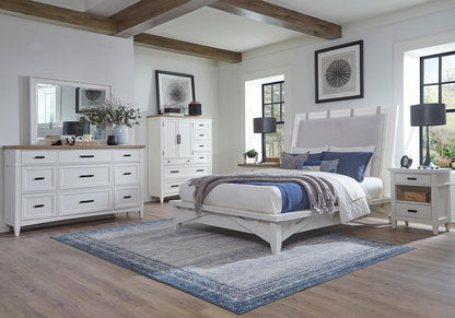 Parker House - Americana Modern Bedroom Queen Platform Bed - BAME#1150-3-COT veiw 3
