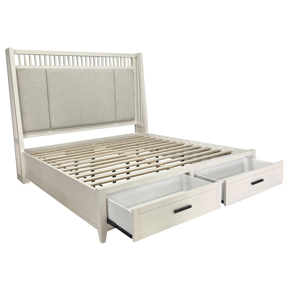 Parker House - Americana Modern Bedroom Queen Shelter Bed 2 Nightstands and Dresser with Mirror - BAME-5PC-1250-DMN2 view 9