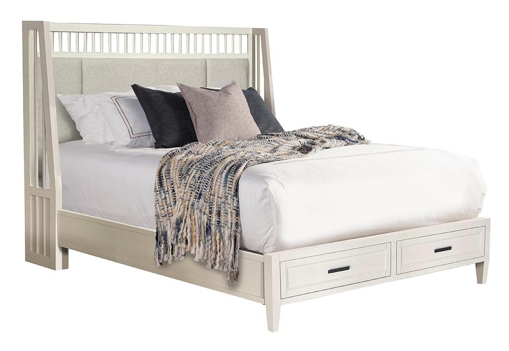 Parker House - Americana Modern Bedroom Queen Shelter Bed 2 Nightstands Dresser with Mirror and Chest - BAME-6PC-1250-DMN2C view 8