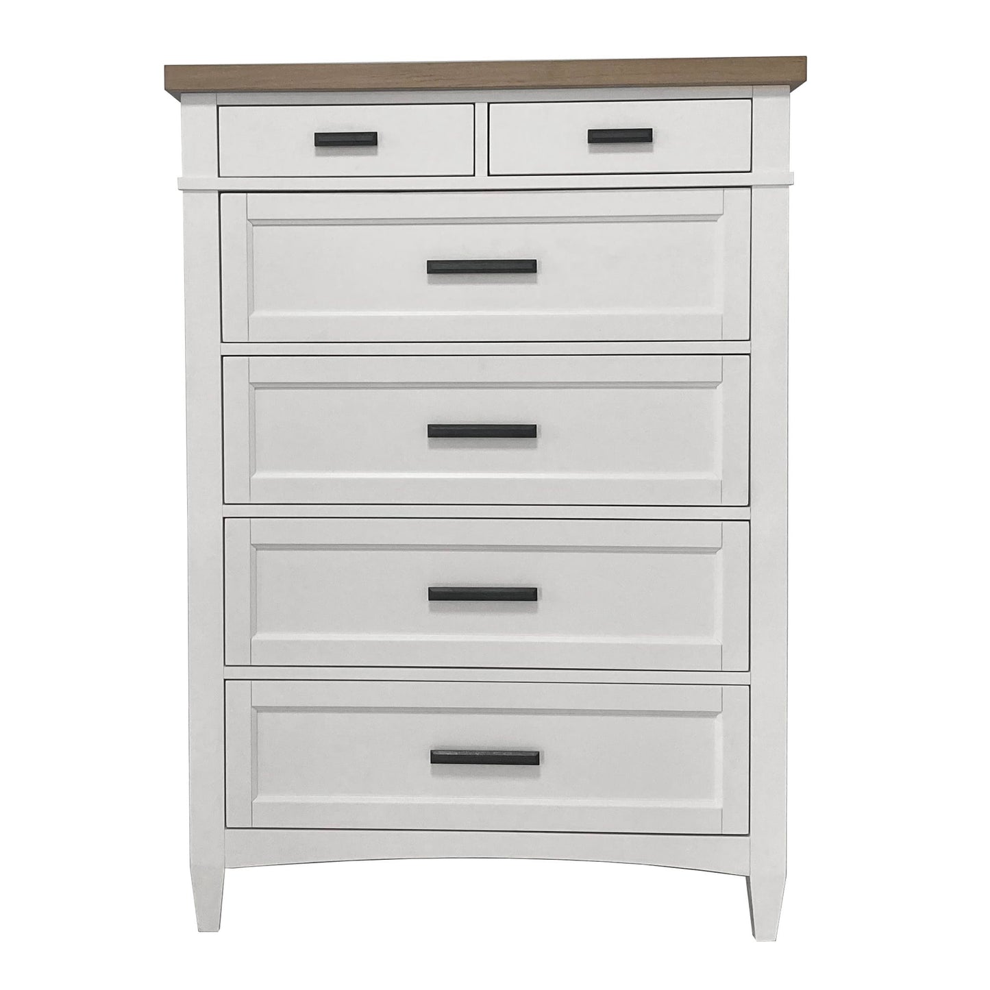 Parker House - Americana Modern Bedroom Queen Shelter Bed 2 Nightstands Dresser with Mirror and Chest - BAME-6PC-1250-DMN2C view 13