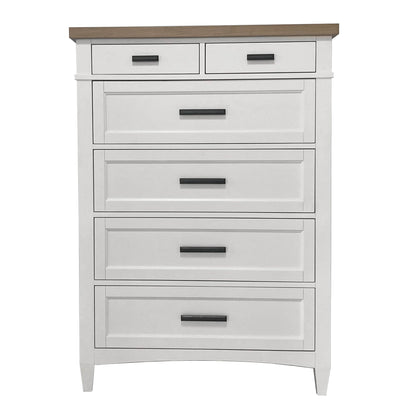 Parker House - Americana Modern Bedroom Queen Shelter Bed 2 Nightstands Dresser with Mirror and Chest - BAME-6PC-1250-DMN2C view 13