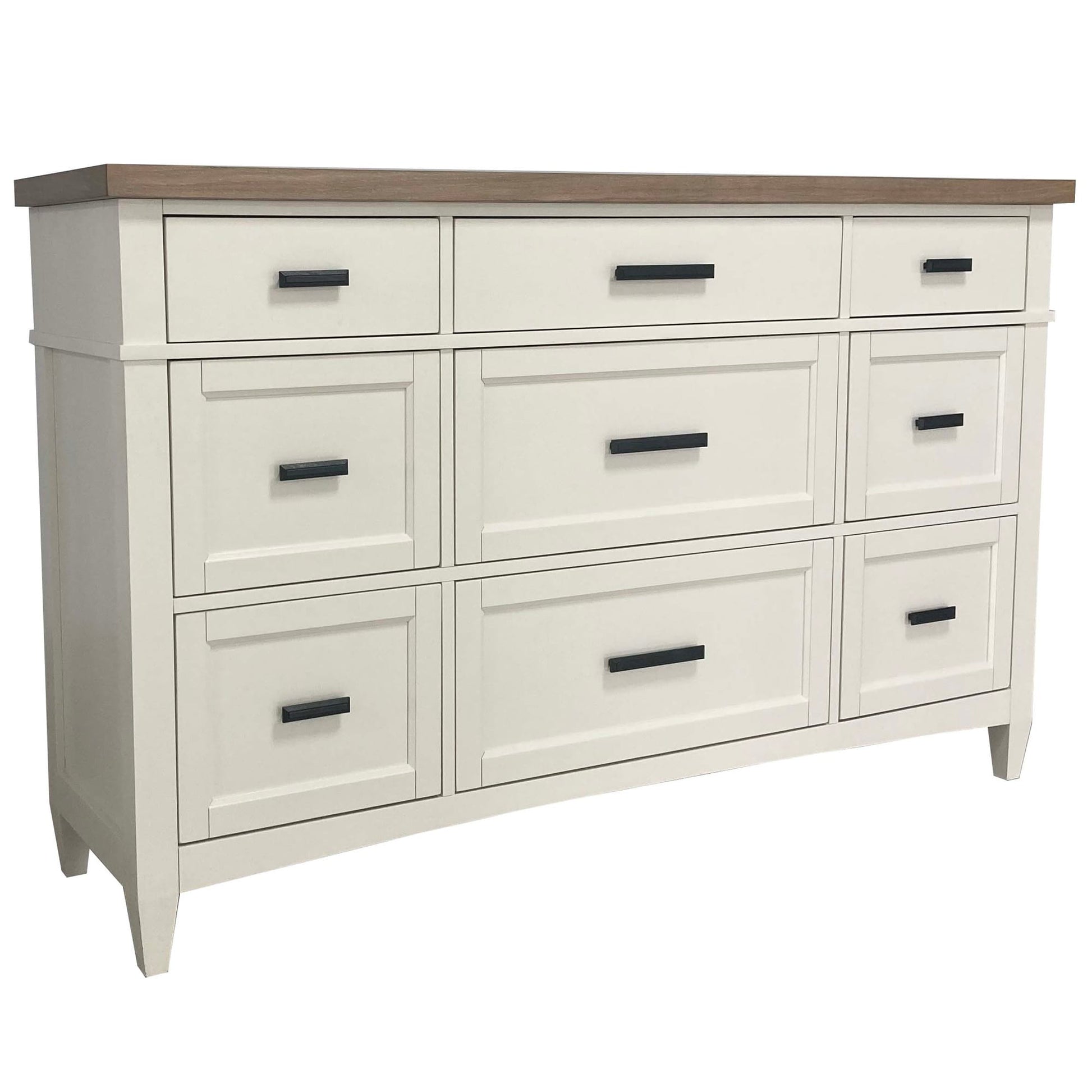 Parker House - Americana Modern Bedroom Queen Shelter Bed 2 Nightstands Dresser with Mirror and Chest - BAME-6PC-1250-DMN2C view 16