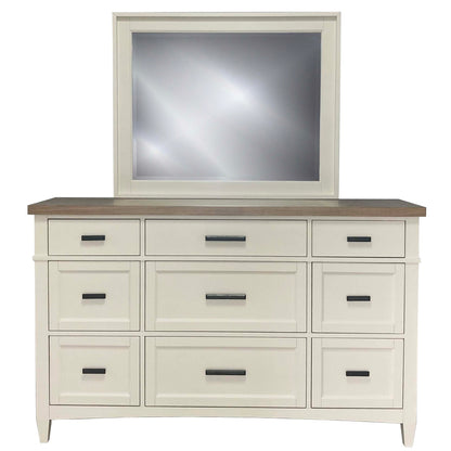 Parker House - Americana Modern Bedroom Queen Shelter Bed 2 Nightstands Dresser with Mirror and Chest - BAME-6PC-1250-DMN2C view 17