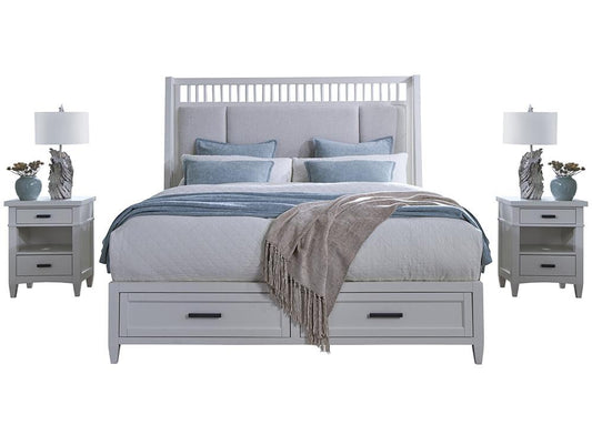 Parker House - Americana Modern Bedroom Queen Shelter Bed with 2 Nightstands - BAME-3PC-1250-N2 veiw 1