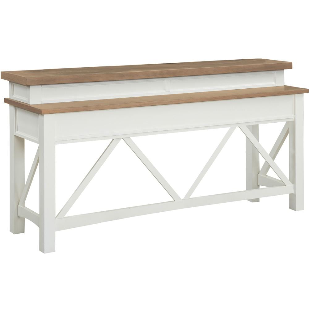 Parker House - Americana Modern - Cotton Cocktail Table with 2 Chairside Tables and Console Table with 3 Stools - AME-7PC-01-06-09-4-COT veiw 5