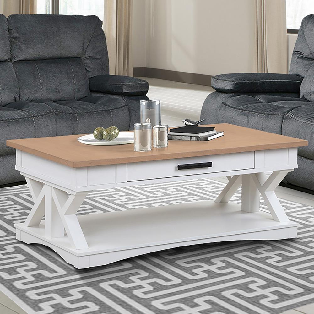 Parker House - Americana Modern - Cotton Cocktail Table with 2 End Tables and Console Table with 3 Stools - AME-7PC-01-02-09-4-COT veiw 9