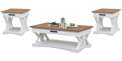 Parker House - Americana Modern - Cotton Cocktail Table with 2 End Tables - AME-3PC-01-02-COT view 1