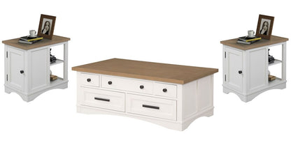 Parker House - Americana Modern - Cotton Lift Top Cocktail Table with 2 Chairside Tables - AME-3PC-05-06-COT veiw 1
