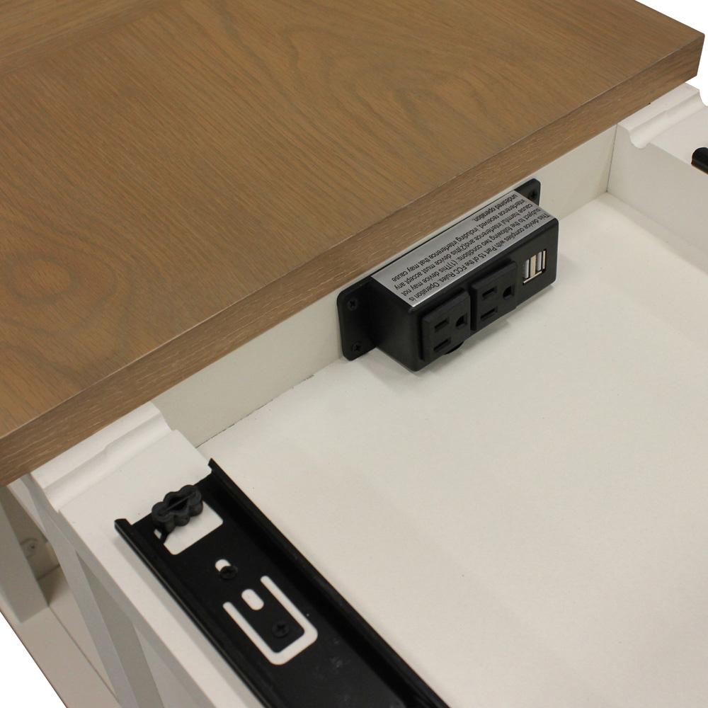 Parker House - Americana Modern - Cotton Lift Top Cocktail Table with 2 Chairside Tables - AME-3PC-05-06-COT veiw 8