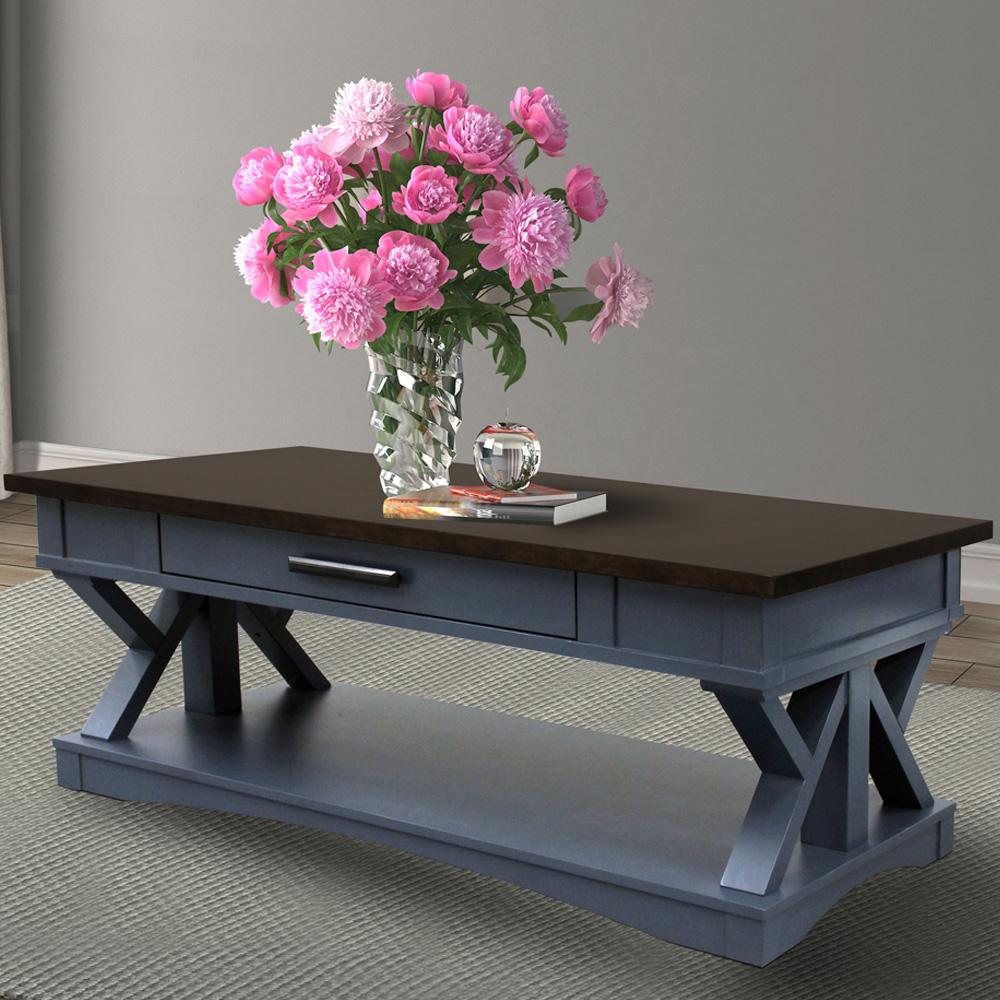 Parker House - Americana Modern - Denim Cocktail Table with 2 Chairside Tables - AME-3PC-01-06-DEN view 4