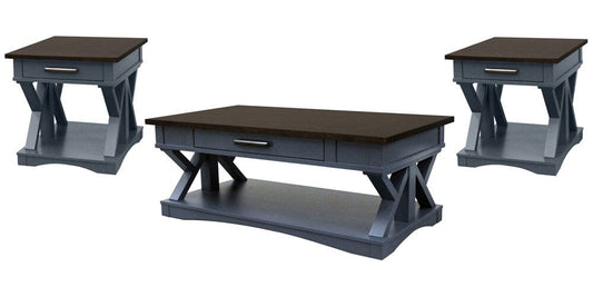 Parker House - Americana Modern - Denim Cocktail Table with 2 End Tables - AME-3PC-01-02-DEN view 1
